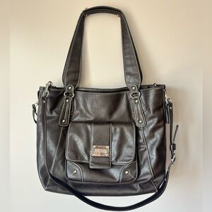 Kenneth Cole REACTION Brown Leather Bag - Tote, Work Bag, Crossbody